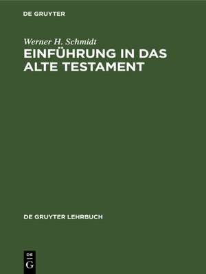 cover image of Einführung in das Alte Testament